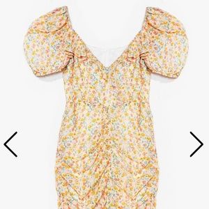 Flower to the People Runched Midi Dress